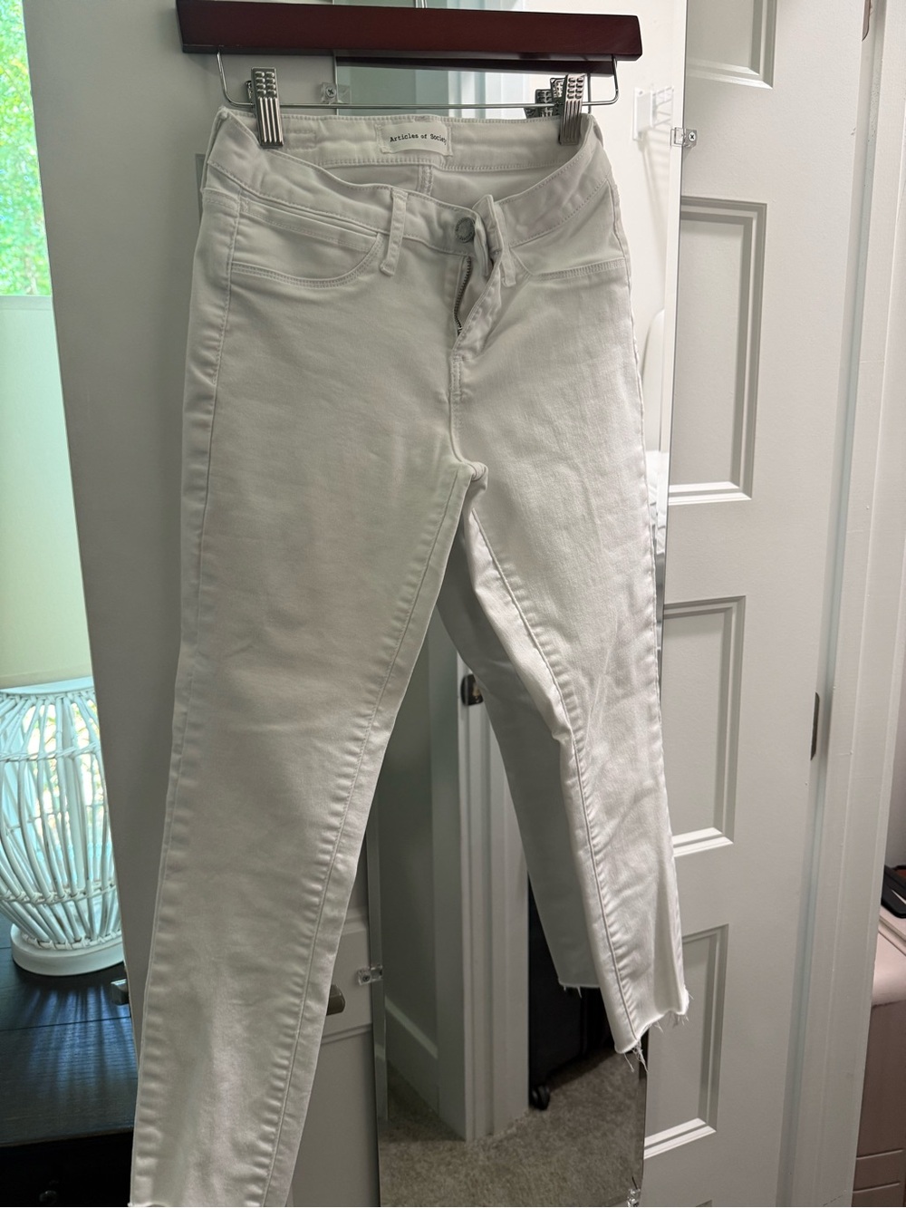 Articles Of Society Off-White Skinny Jeans